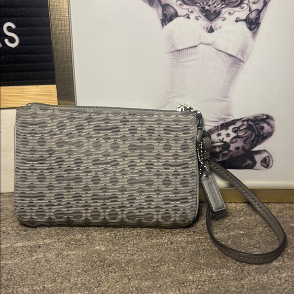 Coach Gray Wristlet - Picture 5 of 8